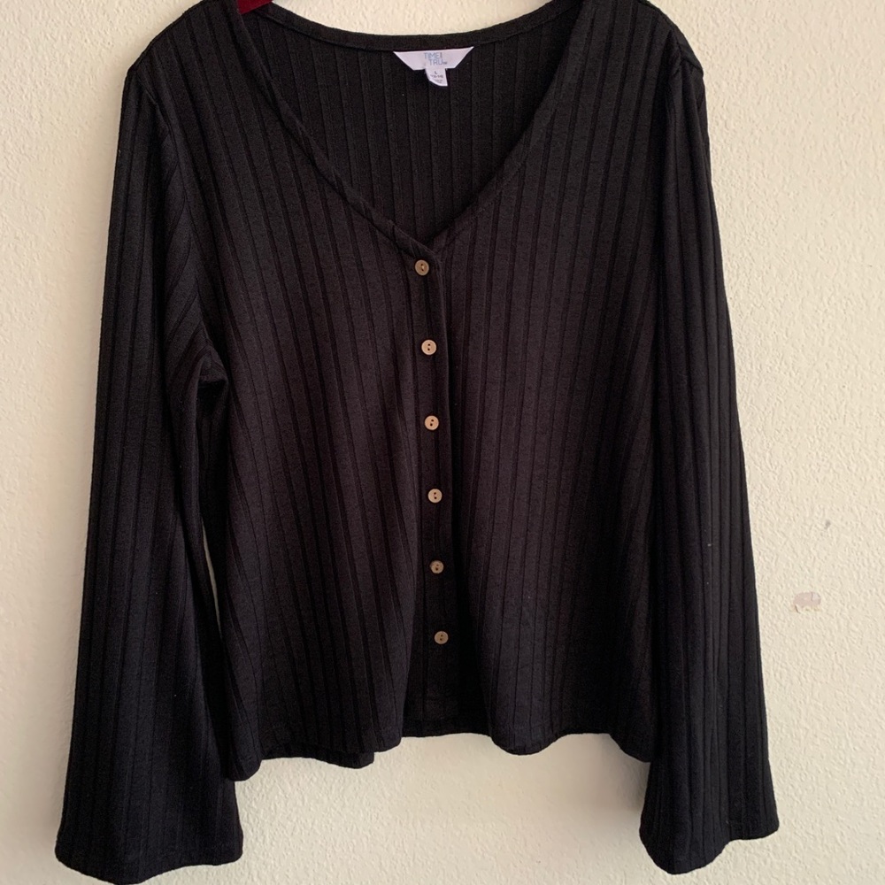 Black long sleeve top